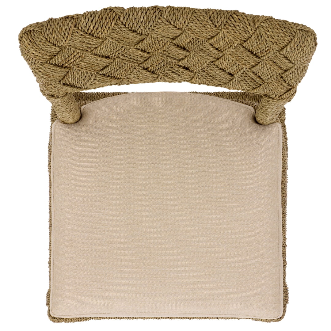 Safavieh Couture Rosemarie Woven Seagrass Mid Back Counter Stools, Natural/Beige