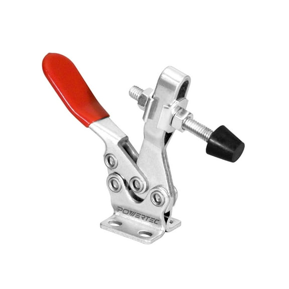 POWERTEC 1PK Hold Down Toggle Clamp, 500 lbs Holding Capacity, 225D Antislip Quick Release Horizontal Clamps for Woodworking Jigs and Fixtures, Welding, Drill Press, Crosscut Sled, 20301