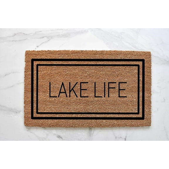 Lake Life Doormat, Cute Doormat, Lake House Decor, Cabin Doormat, Lake Doormat, Lake Life Sign, Lake House Doormat, Cabin Decor, Doormat Home Kitchen Decoration Decorations Mats 16x24 Inch