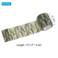 thumbnail image 2 of 2in x 14.76ft Camo Tape Wrap, 4 Rolls of Self-Adhesive Camouflage Tape for Camera Flashlight, Grass, 2 of 6