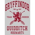 thumbnail image 2 of Men's Harry Potter Gryffindor Quidditch Team Seeker  Sweatshirt Athletic Heather 2X Large, 2 of 4