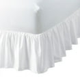 thumbnail image 3 of 100% Egyptian Cotton 1 PCs Ruffled BedSkirt 15 inches (White,Twin), 3 of 5