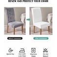 thumbnail image 4 of Stretch Chair Covers Set of 4, Pure Color Pink Universal Fit Elastic Decorative Dining Chairs Slipcovers for Wedding, Banquet, Monochrome, 4 of 6