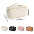 thumbnail image 3 of Toystoory Bolsa de almacenamiento de cosméticos de cuero PU que lleva la bolsa de aseo de viaje contenedor de maquillaje bolsillo de con Type5 NO5, 3 of 6