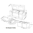 thumbnail image 5 of Simpli Home Dorchester 5 Piece Storage Ottoman Bench, 5 of 11