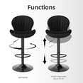 thumbnail image 4 of Juego de 2 Bancos de Bar Ajustables y Giratorios Youhauchair en Terciopelo, 4 of 8