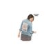 thumbnail image 2 of Aeropostale Womens Destroyed Punk Denim Chaleco, Azul, X-Small, 2 of 3