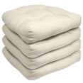 thumbnail image 2 of Paquete de 4 almohadillas para sillas de patio, colección Sweet Home, color crema, 19 x 19 cm, 2 of 4