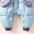 thumbnail image 7 of 0-6 Months Newborn Baby Winter Hooded Snowsuit Deer Ear Padded Romper Infant Zipper Warm Jumpsuit Outfit, 7 of 7