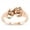 Rose Gold-Tone, variant on Sterling Silver Comedy Tragedy Face Ring Size 8