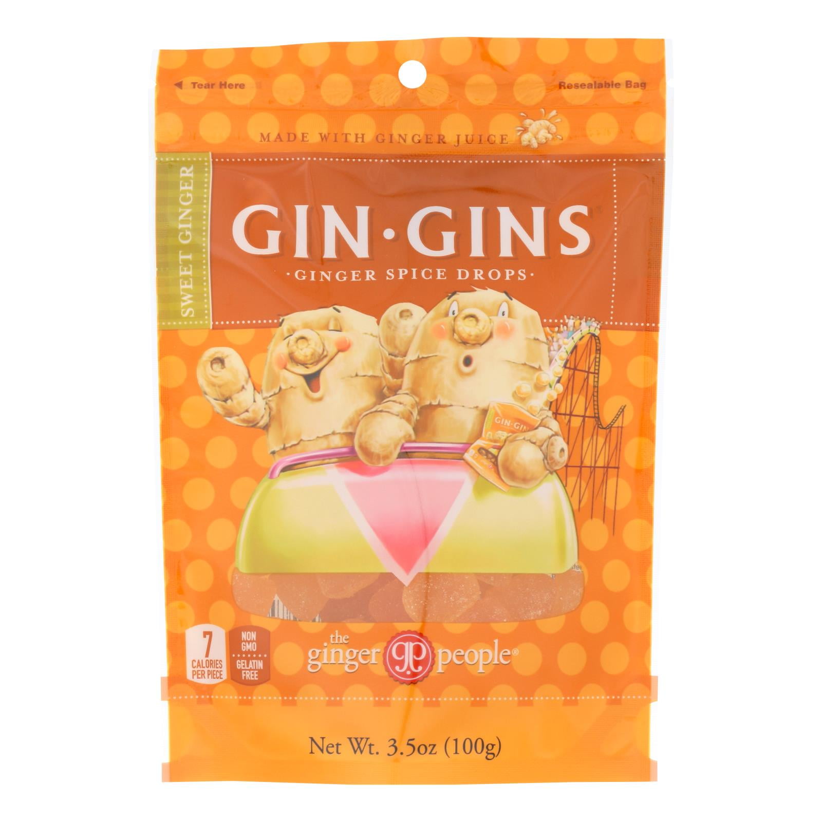 Gin Gins GlutenFree Sweet Ginger Candy, 3.5 oz
