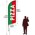 thumbnail image 2 of QSUM Pizza Sign Feather Flag,8FT Pizza outdoor advertising flag, Pizza Business Sign,Pizza Swooper Flag（FLAG ONLY）, 2 of 4