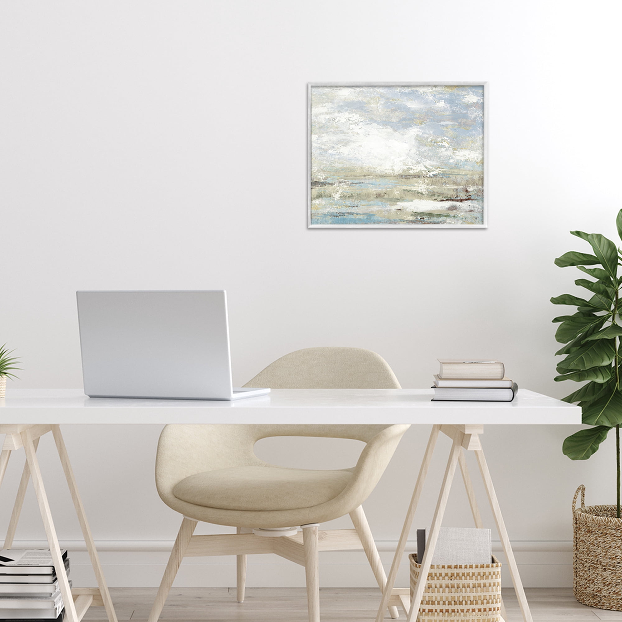 Stupell Industries Morning Mood Impression White Framed Giclee Art, design by Lanie Loreth