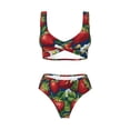 thumbnail image 4 of Daiia Strawberry2 Women's Bikini Set Two Piece Swimsuit High Waisted Bikini Adjustable Straps Bikini Perfect for Beach, Pool, and Summer Vacation-Large, 4 of 9