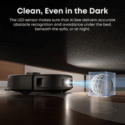eufy X10 Pro Omni Robot Vacuum and Mop Combo, Incredible Suction, Dual Mops with 12 mm Auto-Lift and Carpet Detection, AI Obstacle Avoidance and Official Floor Cleaning Solutions (2 Bottles)
