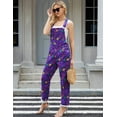 thumbnail image 4 of Jumpsuits for Women Fashion Overalls Printed Pants Bibs Coveralls Festival Outfits(Mardi Gras Mask Print,M), 4 of 8