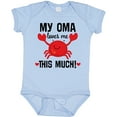 thumbnail image 3 of Inktastic Oma Loves Me Grandson Boys or Girls Baby Bodysuit, 3 of 5