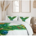 thumbnail image 6 of Ambesonne Christmas Alphabet Duvet Cover Sets, Y Letter Baubles, 2-Queen, White Green and Sea Blue, 6 of 7