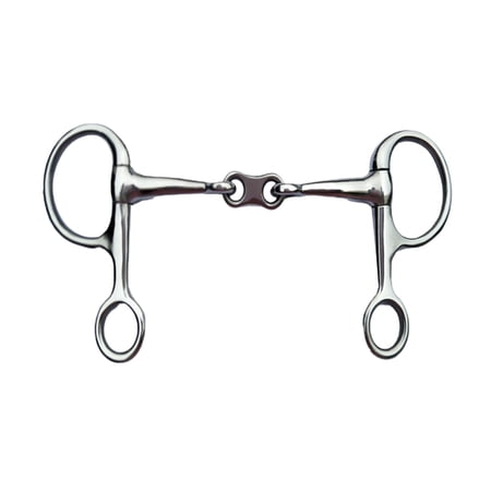 Rings Snaffle Bits 2 Rings Horse Sports Lightweight Supplies Wear Resistant Durable Horse Bit Mouth Horse Riding Snaffle for Outdoor Sports