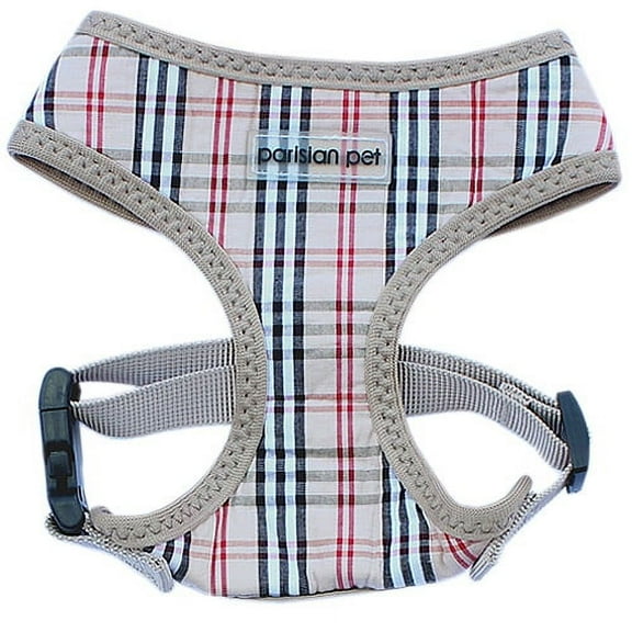 Parisian Pet Mesh Harness Plaid