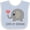 Blue and White, variant on Inktastic Loved by Grandma Cute Grandchild Boys or Girls Baby Bib