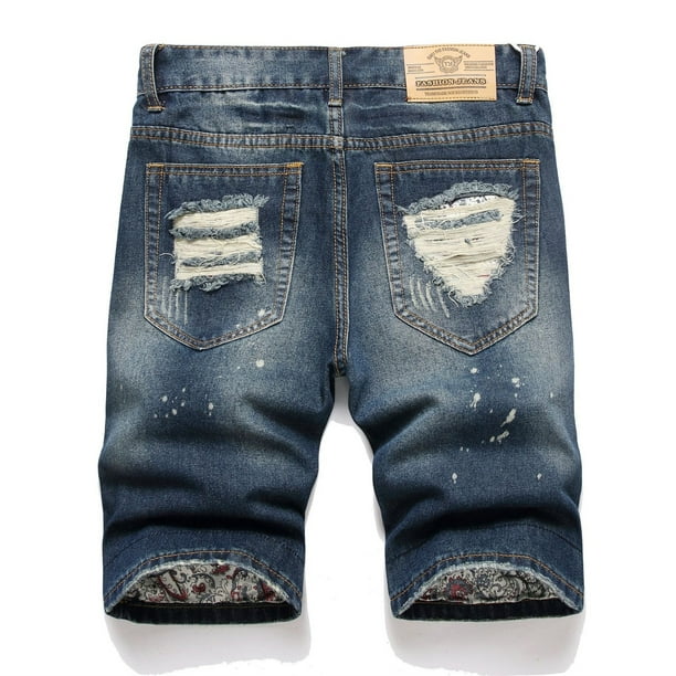 Jeans half pant for man on sale