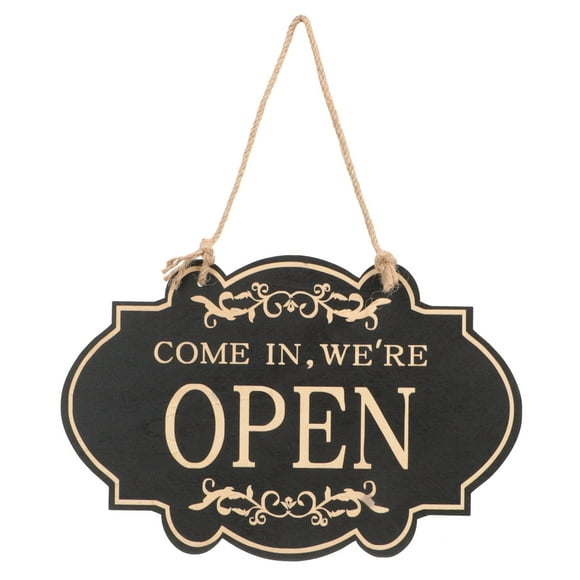 Wear-resistant Door Sign Wooden Open Sign Decor Decorative Open Closed Sign