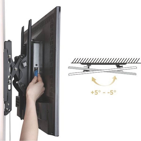 Premium Micro-Adjust Tilt TV Wall Mount with Advanced Extension: 37" - 80" Screens
