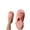 Pink, variant on Plush Slippers for Women Open Toe Diagonal Cross Slippers Cozy Comfortable Memory Foam House Home Bedroom Bathroom Spa