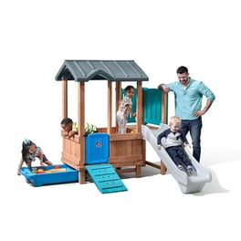 Step2 Enchanting Adventures 2 Story Toddler Playhouse Slide Gray Walmart