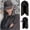 A, variant on DOPI Human Hair Wigs For Women Black Color Natural Hair Baseball Cap Hair Straight Hair Hairstyle Adjustable Wig Hat