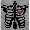 thumbnail image 2 of Skeleton Rib Cage Cute Set His Hers Women Plus Size Graphic Pullover Hoodie Brisco Brands 5X, 2 of 4