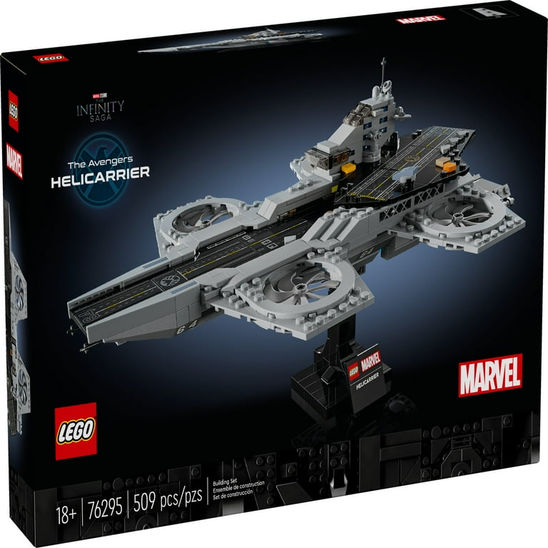 LEGO Marvel The Avengers Helicarrier Aircraft Carrier Model Buildable Super Hero Gift for Adults Build and Display Marvel Collectible for Home or Office Decor Inspired by The Avengers Movies 76295 Wal...