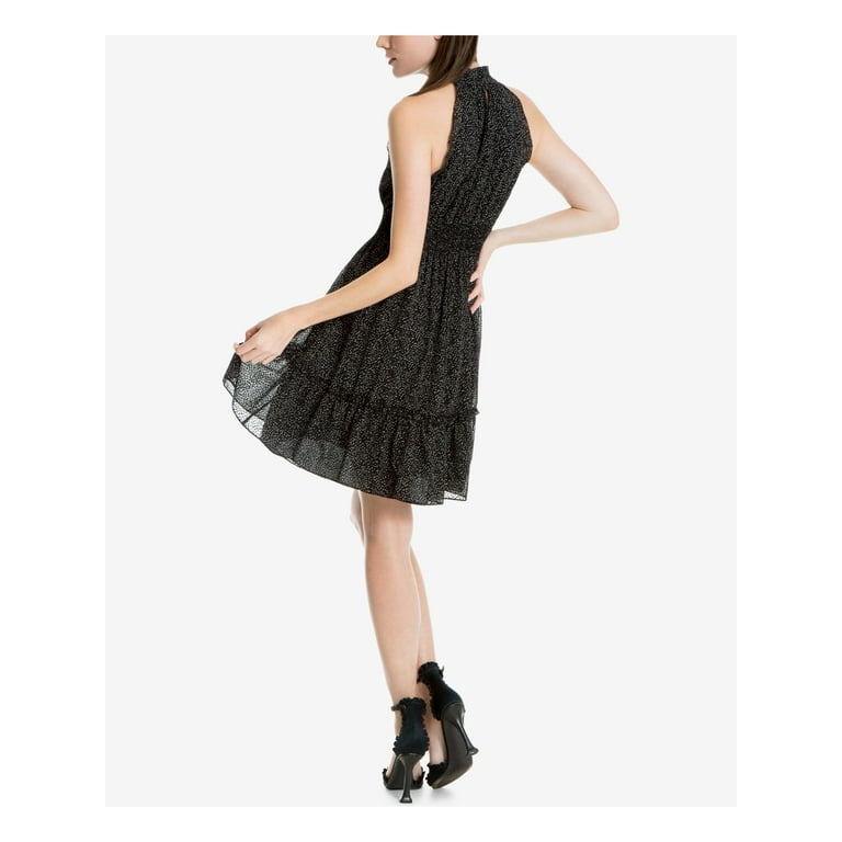 max a line dress Velvet A-Line Dress with Lace Trim main image 0