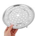 thumbnail image 5 of Worgeous Round Stainless Steel Rack Steaming Stand Canner Canning Racks Insert Stock Pot Steaming Tray Stand For Pressure Cooker Cooking Baking, 5 of 8