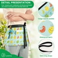 thumbnail image 6 of Cartoon Bug Face Server Apron with 3 Pockets Waterproof Waitress Waist Short Apron for Man Woman 12 Inches, 6 of 7