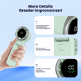 thumbnail image 2 of ATUPEN Portable Fan, 100 Speeds 3 IN 1 Handheld Mini Desk Fan for Travel Sport Outdoor Green, 2 of 6