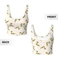 thumbnail image 6 of Goofa Cartoon Snake Printed Sports Bras for Women, High Impact Running Bra Workout Crop Tank Tops Longline Sports Bra Push up-Medium, 6 of 9