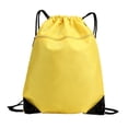 thumbnail image 1 of Tachiuwa Drawstring Backpack Knapsack Waterproof Adjustable Double Shoulder Pack Swimming Yellow, 1 of 9