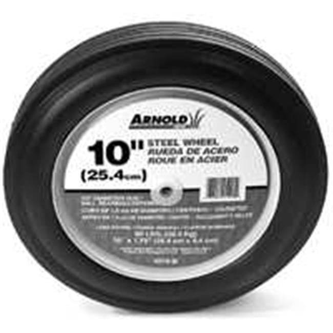 Arnold 490-323-001 10 In. Ribbed Tread Wheel 80 Lbs