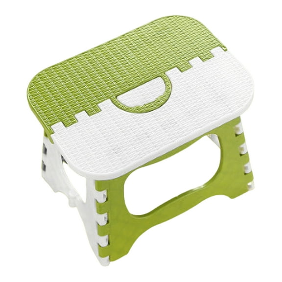 OIUR Plastic Folding Stool with Handle Portable Lightweight Heavy Duty Outdoor Camping Hunting Picnic Fishing Mini Collapsible Step Stool Chair Seat