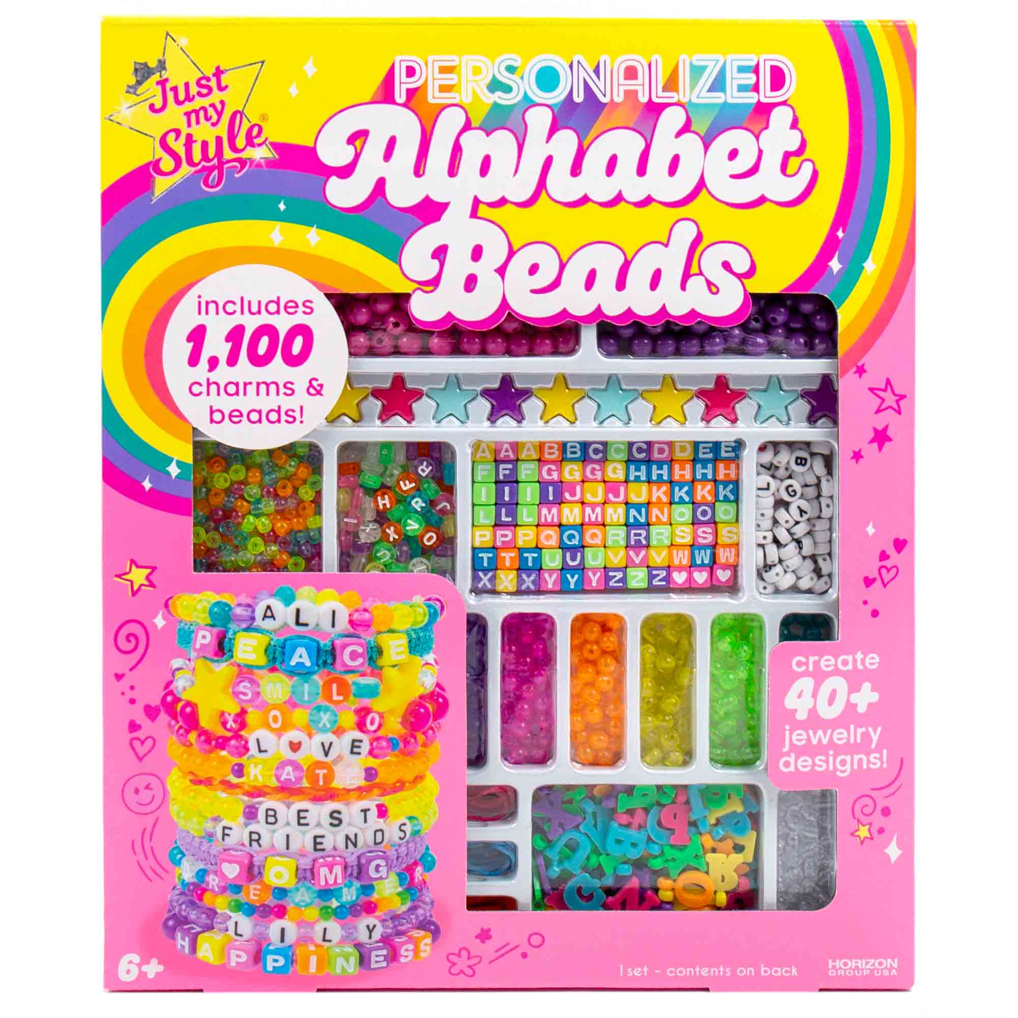 Just My Style® Personalized ABC Beads Jewelry Making Kit, Child, Ages 6+ - image 9 of 10