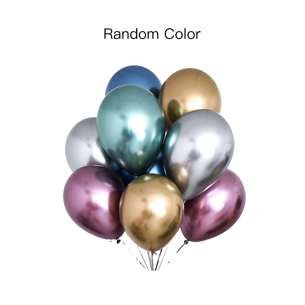 10Pcs 12'' Metallic Latex Balloons Helium Wedding Birthday Party Decor 