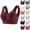 07# Wine, variant on Lace Wireless Bras for Women Wide Strap Push Up Support Lift Everyday Breathable Side Thin Anti Armpit Fat Lingerie White 36