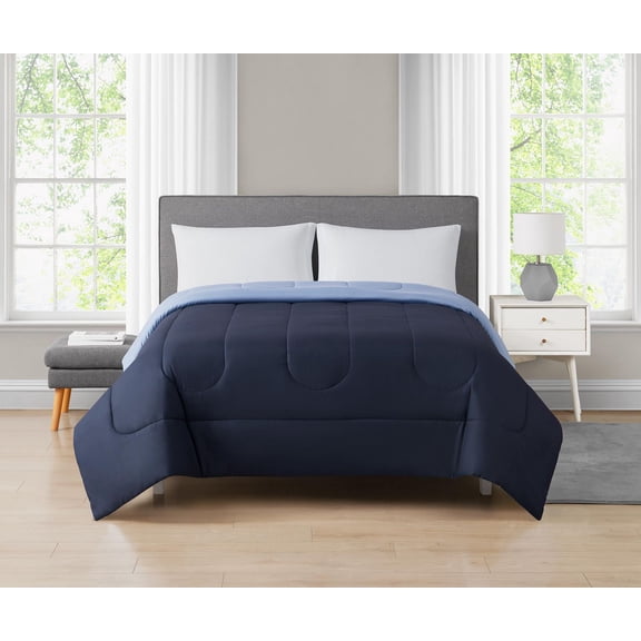 Mainstays Solid Reversible Microfiber Comforter, 1 piece