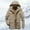 Khaki, variant on Men's Winter Thicken Coat Military Parka Jacket (Green M)