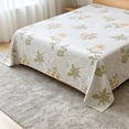thumbnail image 7 of COM1950s Floral Flat Sheet, Breathable Easy Care Bed Sheet, Soft Mattress Protective Cover for Home and Dorm Use, 7 of 7