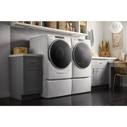 Whirlpool 5.0 cu ft High-Efficiency White Front Load Washing Machine with Load & Go(TM) XL Dispenser
