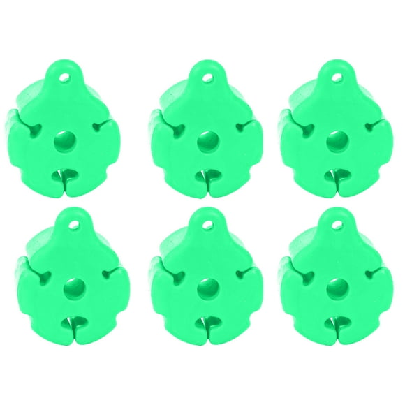 6 Pcs Sangles de Support de Canne à Pêche en Silicone Support de Canne à Pêche Portable Support de Canne à Pêche Fixe Accessoires de Pêche à la Mouche Multifonctionnel Extracteur de Canne à Pêche Poids de Profondeur pour Flogger à Glace