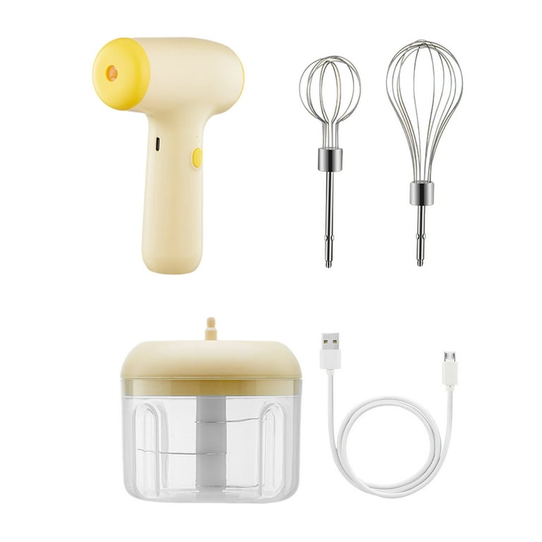 Wharick Portable Hand Mixer, Electric Blender Wireless Cream Whipper, for  Whipping Dough,Cream,Cake 